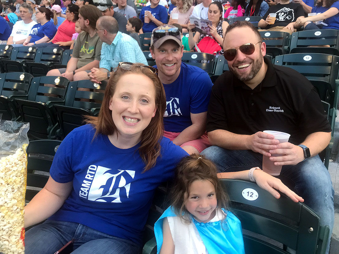 RTDers Allison Pentony, Stephen Summerell, Charlie Vecchio and his daughter, Madison